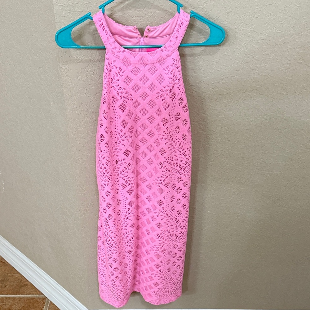 Pink Halter Neck Lilly Pulitzer Dress
